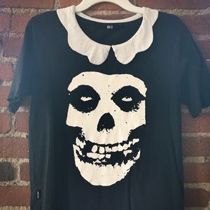 Iron Fist Misfits shirt with Scalloped Collar